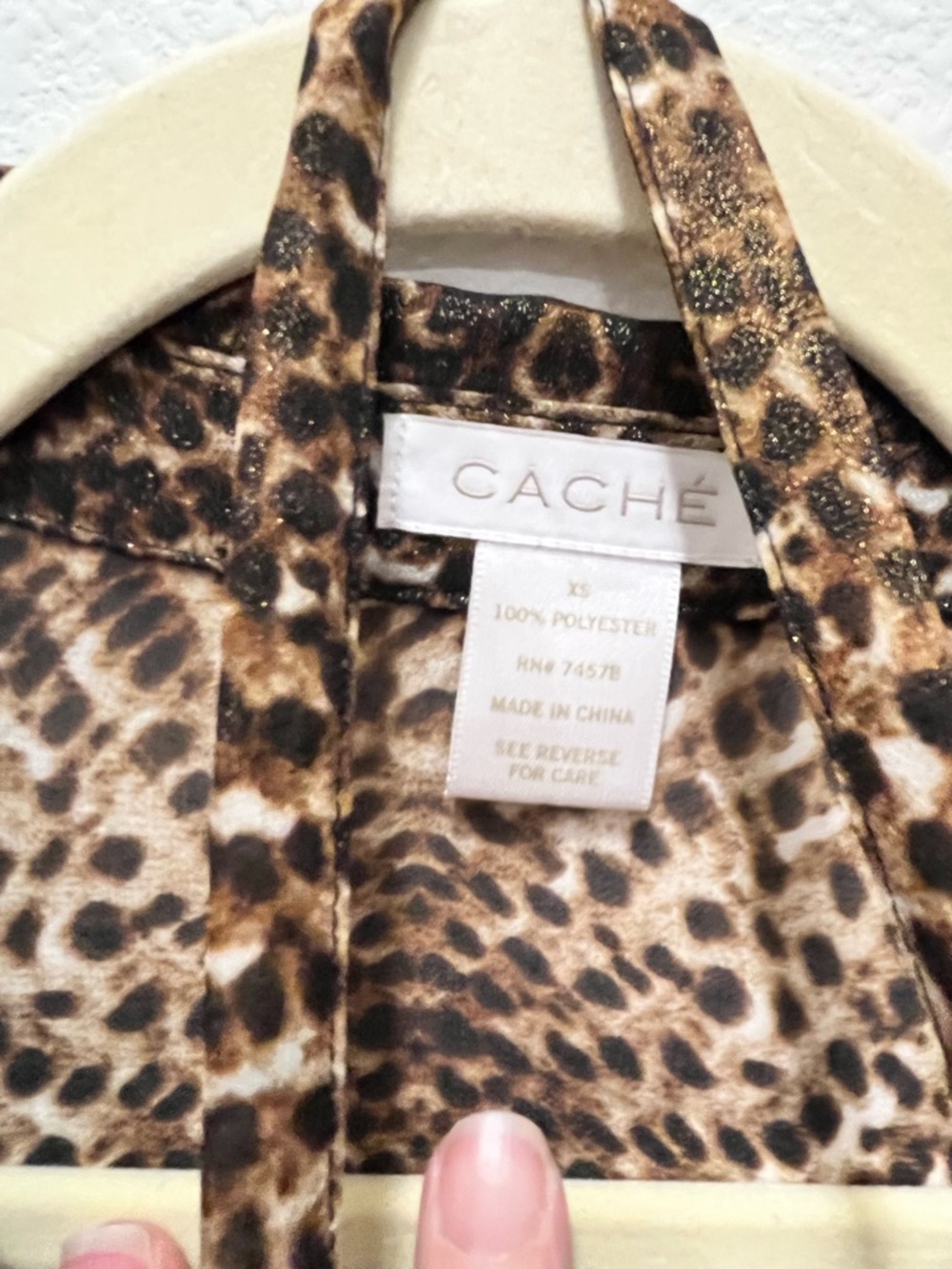 Cache  Animal Print Tunic Blouse - Picture 5 of 6